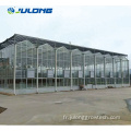 Greenhouse en verre de plantation de légumes hydroponiques